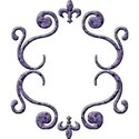 Border frame purple black