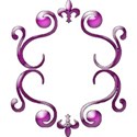 Border frame purple