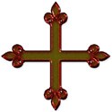 Flory cross rusted