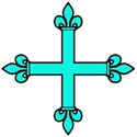 Flory cross turquoise