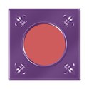 Frame Sqhole purple metallic fleur de lys