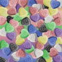 candy heart paper