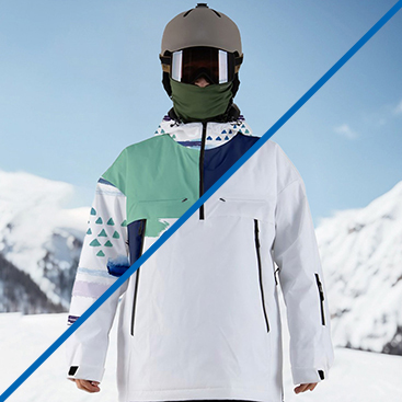 Custom Men's Ski And Snowboard Waterproof Breathable Jacket