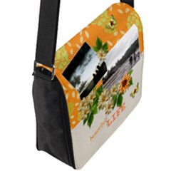 Flap Closure Messenger Bag (L) 