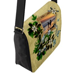 Flap Closure Messenger Bag (L) 