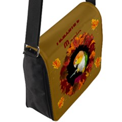 Flap Closure Messenger Bag (L) 