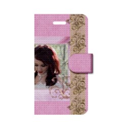 Apple iPhone 4/4S Woven Pattern Leather Folio Case Closed