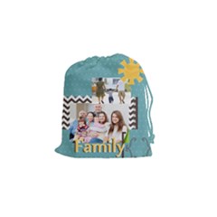 family - Drawstring Pouch (Small)