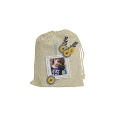 Drawstring Pouch (S) : Happiness2 - Drawstring Pouch (Small)