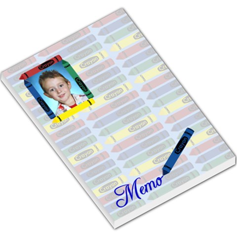 Crayon Large Memo Pad 2 By Chere s Creations