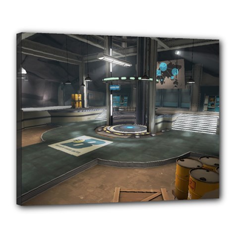 TF2 Coldfront Capture Point Print - Canvas 20  x 16  (Stretched)