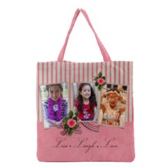 Grocery Tote Bag : Live Laugh Love