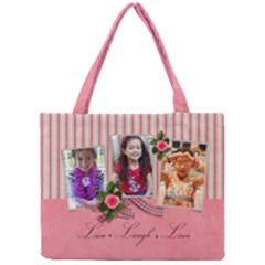 Tiny Tote Bag :Live Laugh Love - Mini Tote Bag
