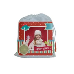 xmas - Drawstring Pouch (Large)