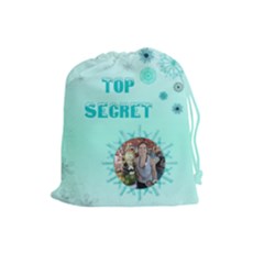 Frosty secret Drawstring Pouch (Large)