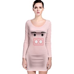 pig - Long Sleeve Bodycon Dress