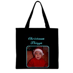 Christmas Things Zipper grocery Tote Bag