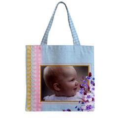 My Little one Zipper grocery Tote Bag