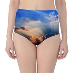 sunset sky bottoms - Classic High-Waist Bikini Bottoms