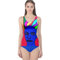 Blue Girl Swimsuit - One Piece Swimsuit