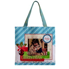 Zipper Grocery Tote Bag 