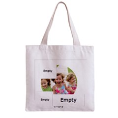 Zipper Grocery Tote Bag 