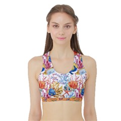 Women s Reversible Sports Bra with Border Inside Front