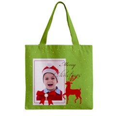 Zipper Grocery Tote Bag 