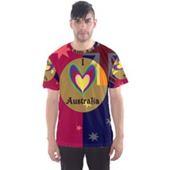 I Love Australia - Mens - Men s Sport Mesh Tee