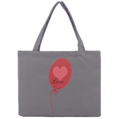 Bright Red Balloon Bow Heart Love Tote - Mini Tote Bag