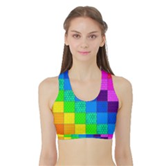 Women s Reversible Sports Bra with Border Inside Front