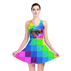 Rainbow Stitch - Reversible Skater Dress