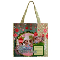 Zipper Grocery Tote Bag 