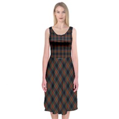 Stewart Black Dress - Midi Sleeveless Dress