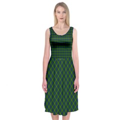 Muir Tartan Midi Sleeveless Dress