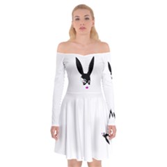 Bunny - Off Shoulder Skater Dress
