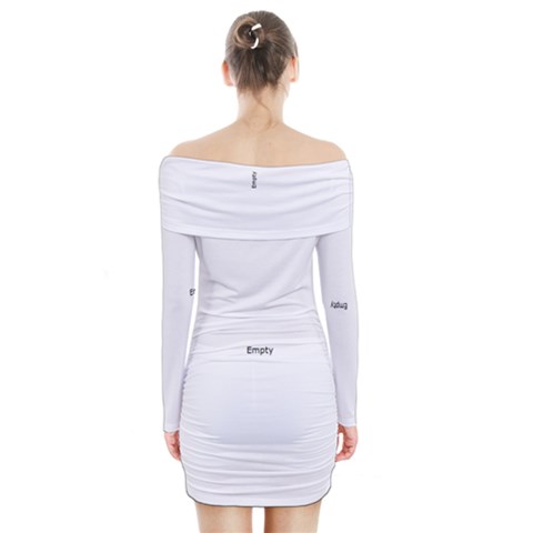 Long Sleeve Off Shoulder Dress 