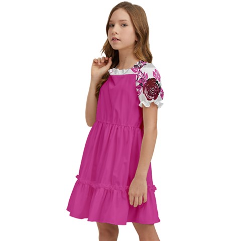 Kids  Puff Sleeved Dress 