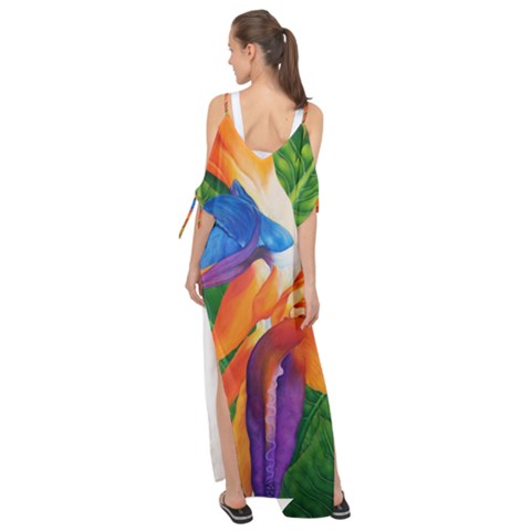 Maxi Chiffon Cover Up Dress 