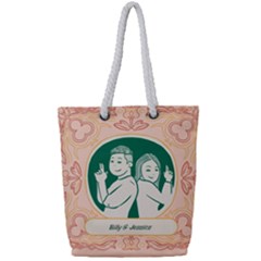 Personalized Name Couple - Full Print Rope Handle Tote (Small)