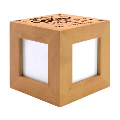 Wood Photo Frame Cube 