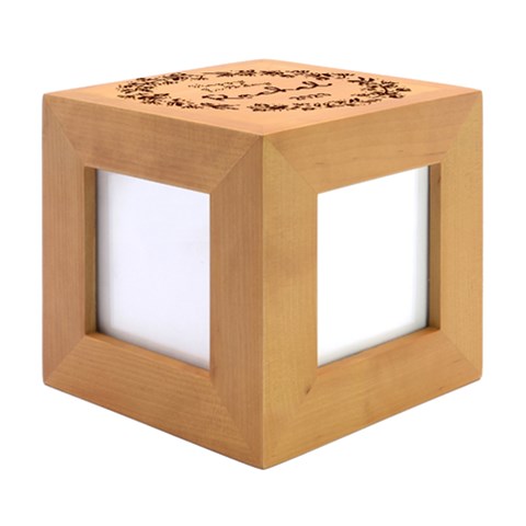 Wood Photo Frame Cube 