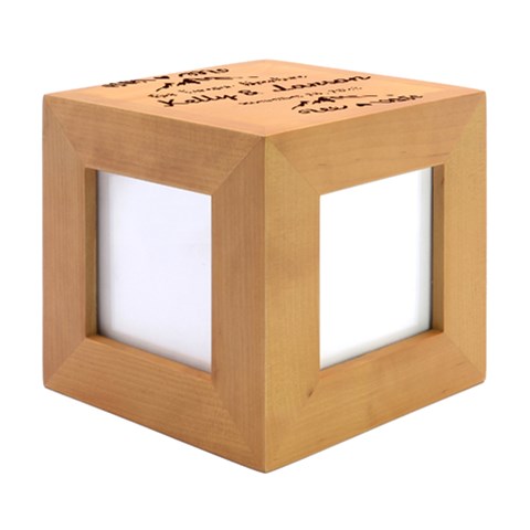 Wood Photo Frame Cube 