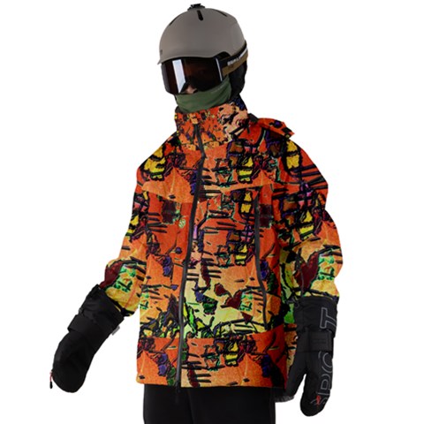 Men s Zip Ski and Snowboard Waterproof Breathable Jacket 