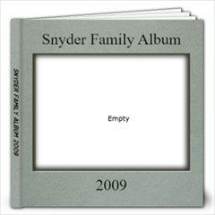 Snyder Family Album 2009 - 12x12 Photo Book (80 pages)