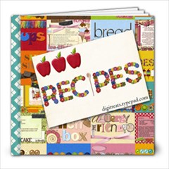 Digitreats Recipes1 - 8x8 Photo Book (20 pages)