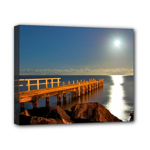 Olivers Hill by Moonlight - Canvas 8 x 10 - Canvas 10  x 8  (Stretched)