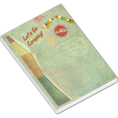 Let s Go Camping Large Memo Pad By Wendy Green