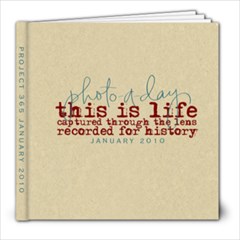 JANUARY P365 ALBUM - 8x8 Photo Book (20 pages)