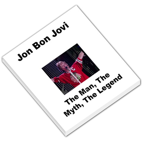 Jon Bon Jovi Memo Pad By Sandra Simmons